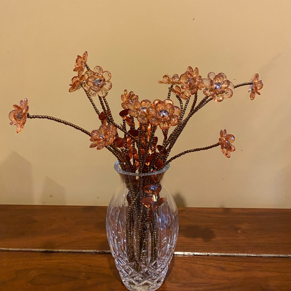 Beautiful New Handmade Beaded flowers Home Decor Flowers